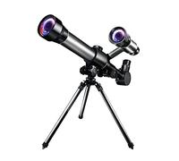 Travel Telescope,50mm Refractor with Finder Scope & Tripod Astronomical Telescope Best Portable, Telescope Beginner Black