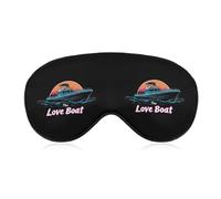 Travel The Love Boat Fashion Eye Mask Printed Sleep Masks Soft Unisex Blackout Covering with Adjustable Strap