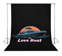 Travel The Love Boat Photo Studio Backgrounds Black Photography Backdrop for Portrait Video Shooting Live 56"x98"
