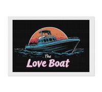 Travel The Love Boat Square Diamond Art Kits for Adults 5D DIY Full Drill Painting Gems Wall Arts and Crafts 8"x12"