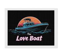 Travel The Love Boat Square Diamond Art Kits for Adults 5D DIY Full Drill Painting Gems Wall Arts and Crafts 12"x16"