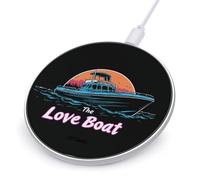 Travel The Love Boat Wireless Charger with USB Cable Portable Wireless Charging Pad Compatible with iPhone Galaxy Series