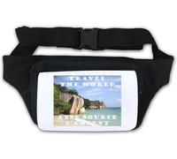 Travel The World ANSE Source d’Argent Cliffs Waist Bag Fanny Pack White
