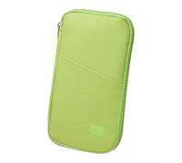 Travel Ticket Holder and Document Organizer Lightweight Design for Easy Carrying for All Your Travel Needs (Green)