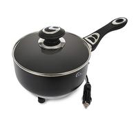 Travel Time - 12V cooking pot with lid, universal for most vehicles, non-stick surface, stay cool handle, cook on the go, small kitchen appliance