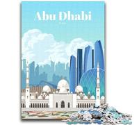 Travel to Abu Dhabi Jigsaw Puzzles for Adults 1000 Jigsaws, Challenging Game for Is Ideal As A Gift for The Whole Family 2000pcs (70x100cm)