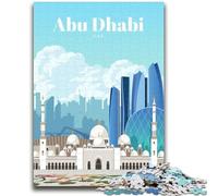 Travel to Abu Dhabi Jigsaw Puzzles for Teenagers 1000, Staycation Kill Time Birthday Present, Gifts, Wall Art for 14+ 1000pcs (26x38cm)