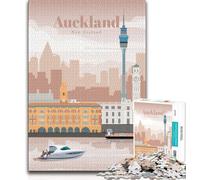 Travel to Auckland JigsawPuzzle 1000 Pieces for Teenagers,Challenging Game And Family Play Wall Decoration Unique Birthday And Xmas Gifts 75x50cm