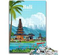 Travel to Bali Jigsaw Puzzles for Adults Teenagers Jigsaws Puzzle,Brain Intelligence Challenge Addictive Toys for Home Decoration (38x26cm)