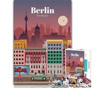 Travel to Berlin 1000 Piece Jigsaw Puzzles for Adults,Challenging To Complete But Fun And Humorous Birthday Present,Gifts,Wall Art 38x26cm