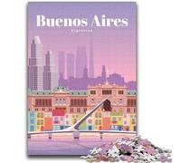 Travel to Buenos Aires Adult Jigsaw Puzzles 1000 Pieces, Toys Educational Games Stress Relieving Secret Santa Gifts for And Age 14 2000pcs (70x100cm)