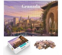Travel to Granada 1000 Piece Jigsaw, 1000pcs (70x50cm) | For relaxed weekends: Adult jigsaw puzzle with 1000 pieces; with the complete challenge to keep the challenge engaging.