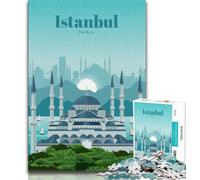 Travel to Istanbul 1000 Piece Jigsaw Puzzles for Teenagers Gifts,family Fun Games Is Ideal As A Gift for The Whole Family 38x26cm