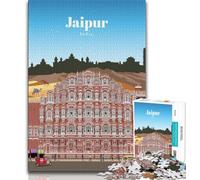 Travel to Jaipur Jigsaws 1000 Pieces for Adults,Challenging Game And Family Play for Is Ideal As A Gift for The Whole Family 50x75cm
