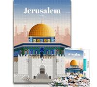 Travel to Jerusalem Jigsaws 1000 Pieces for Adults,for Educational Game Challenge Toy for Is Ideal As A Gift for The Whole Family 38x26cm