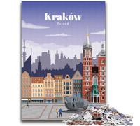 Travel to Krakow 1000 Piece Jigsaw Puzzles for Adults Gifts, Challenging Game And Family Play Parent-child Interaction 2000pcs (70x100cm)