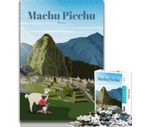 Travel to Machu Picchu 1000 Pieces Jigsaw Puzzles For Teens And Adults,Toys Educational Games Stress Relieving Wishlist with Santa Claus 38x26cm