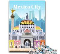 Travel to Mexico City Jigsaw Puzzles for Teenagers 1000 Piece, for Age 14+ Fun Games Fun Activities at Home, Birthday Gifts, Travel Gifts 1000pcs (26x38cm)