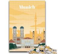 Travel to Munich 1000 Pieces Jigsaw Puzzle for Adults& Teens, for 14+ Train Your Brain And Your Hands Christmas Game Gifts 2000pcs (70x100cm)
