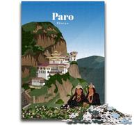 Travel to Paro 1000 Pieces Jigsaw Puzzles for Adults And Teens, for 14+ Train Your Brain And Your Hands Christmas Game Gifts 1000pcs (50x75cm)