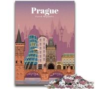 Travel to Prague Jigsaw Puzzles for Teenagers, for Age 14+ Game Wall Decoration Unique Gifts for Birthday And Christmas 1000pcs (50x75cm)