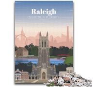 Travel to Raleigh 1000 Pieces Jigsaw Puzzle for Adults& Teens, for 14+ Train Your Brain And Your Hands Christmas Game Gifts 2000pcs (70x100cm)
