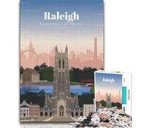Travel to Raleigh Jigsaw Puzzles for Adults 1000 Jigsaws,Challenging Game Gifts for Is Ideal As A Gift for The Whole Family 75x50cm