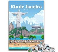 Travel to Rio De Janeiro 1000 Piece Jigsaw Puzzle for Adults And Teenagers, Fun Games Wall Decoration Unique Birthday And Xmas Gifts 2000pcs (70x100cm)