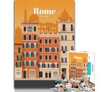 Travel to Rome Puzzles for Teenagers Teens 1000pc Puzzle,Family Game Stress Reliever Difficult Challenge Great Gifts And Toys 50x75cm