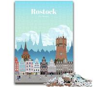 Travel to Rostock 1000 Piece Jigsaw Puzzles for Adults, Family Game Stress Reliever Difficult Challenge Gifts for Friends And Family 1000pcs (50x75cm)