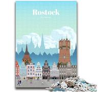 Travel to Rostock Puzzles for Adults Teens 1000 Pieces, Toys Educational Games Stress Relieving Wishlist with Santa Claus 2000pcs (70x100cm)
