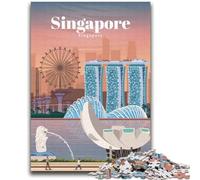 Travel to Singapore 1000 Piece Jigsaw Puzzle for Adults Teens, Suitable for Ages 14 And Up Wall Decoration Christmas Birthday Gift 2000pcs (70x100cm)