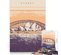 Travel to Sydney Hard Jigsaw Puzzle for Adults 1000 Pieces Brain Development Peaceful Fun Clean Join (38x26cm)