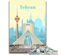 Travel to Tehran Jigsaws 1000 Pieces for Teenagers, Challenging Game Toys Every Piece Is Unique - Challenging Family Fun Game 2000pcs (70x100cm)