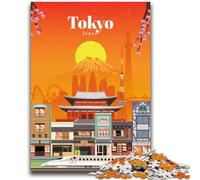 Travel to Tokyo Adult Jigsaws 1000 Piece, Family Game Stress Reliever Difficult Challenge Gifts for Friends And Family 1000pcs (50x75cm)