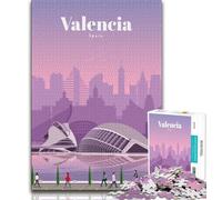 Travel to Valencia JigsawPuzzle 1000 Pieces for Teenagers,Challenging Game And Family Play Wall Decoration Unique Birthday And Xmas Gifts 38x26cm