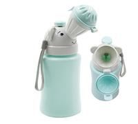 Travel Toilet Travel Potty Portable Travel Toilet for Toddler Travel Baby Nitty Pee Bottle Portable Kids Potty for Boys Car Camping Travel Blue