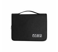 Travel Toiletries Bag Men's Business Trip Dry and Wet Separation Portable Toiletries Kit Supplies Storage Bag Makeup Bag Large Capacity Makeup and Hair Product Organizer (Black, One Size)