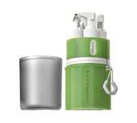 Travel Toiletries Bottles - 4-in-1 Leak-Proof Suction Lifter for On the Go Empty Travel Container for Toiletries - for Shampoo Shower Gel Body Lotion Perfume at Home Gym Hotel Outdo