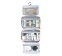 Travel Toiletry Bag 4 Compartments Striped Waterproof Tote