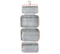 Travel Toiletry Bag 4 Compartments Waterproof Tote with Hook