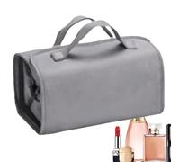 Travel Toiletry Bag, Cosmetic Travel Organiser, Travel Makeup Bag, Portable Makeup Bags, Culture Organizer Bag with Holder, gray, see description, See description