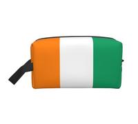 Travel Toiletry Bag Durable Small Items Storage with Exquisite Flag of Cote D'Ivoire Print Design Suitable for Daily Use
