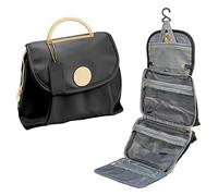 Travel Toiletry Bag for Women, Toiletry Travel Bag with Hanging Hook, Perfect Toiletry Bags for Traveling Women, Travel Size Toiletries & Travel Essentials Toiletry Bag is Great Gift (Blk)