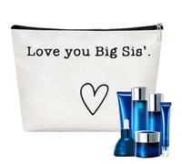 Travel Toiletry Bag - Funny Sister Edition with Practical Compartment Arrangement, Lightweight Cosmetic Organizer for Care Products, Gift Idea Ape, I Love You Sister, Please refer to the description