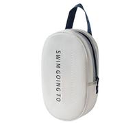 Travel Toiletry Bag - Large Capacity Cosmetic Bag with Water Resistant Design | Portable Handbags for Women, Perfect Beach Bag, Sports Bag and Travel Organiser for Toilet Articles, White, L, See