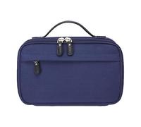 Travel Toiletry Bag, Large Capacity Cosmetic Organiser with Handle, Navy Blue