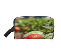 Travel Toiletry Bag Large for Daily Use, Durable Portable Organizer with Ethereal Harvest Print Design