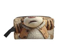 Travel Toiletry Bag Large for Daily Use, Durable Portable Organizer with Standing Tiger Print Design