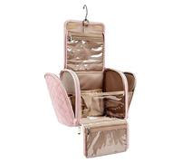 Travel Toiletry Bag, Makeup Storage Bag - Cosmetic Bag - for Business Travel, Vacation, Plane, Trolley, Bathroom, Gym, Shower, Camping Women, pink, Please refer to the description, Please refer to